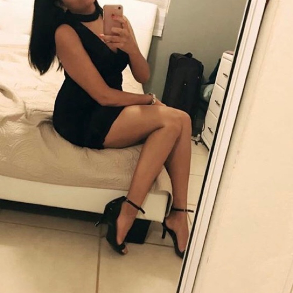 Mini black dress